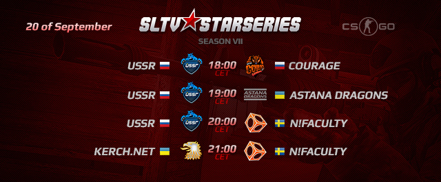 SLTV StarSeries VI: 20 сентября