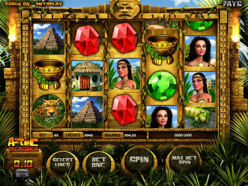Aztec Treasures 3D - игровой автомат Сокровища Ацтеков