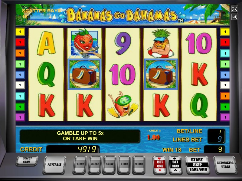 Bananas Go Bahamas - игровой автомат Смешные Бананы