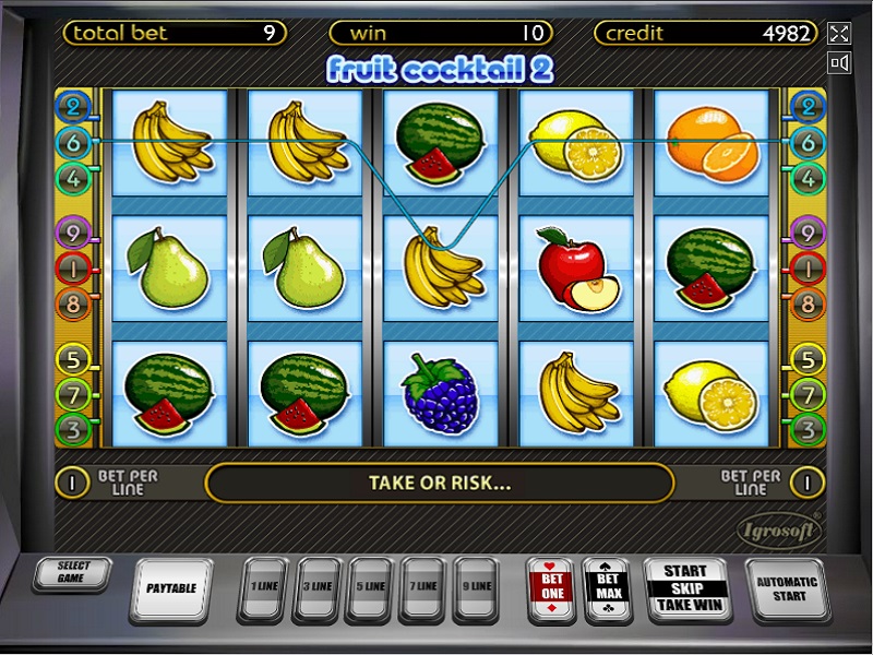 Fruit Cocktail 2 - игровой автомат Фруктовый коктейль 2