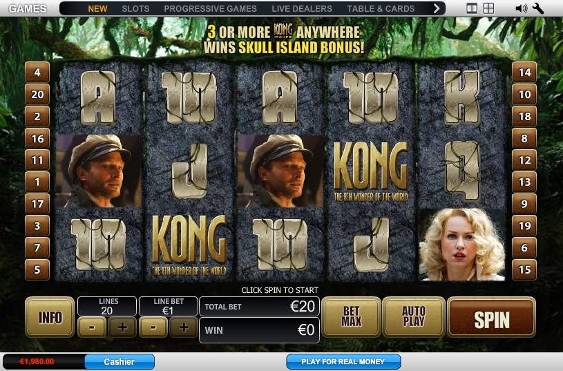 King Kong - игровой автомат по фильму Кинг Конг