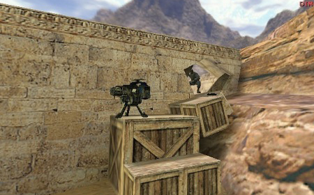 Игра на Counter-Strike 1.6 сервере с пушками