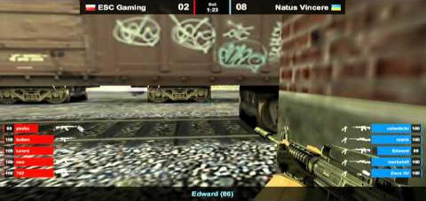 ESC vs. Na`Vi @ train map 1 