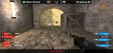 Na`Vi vs. SK dust2 map 2 